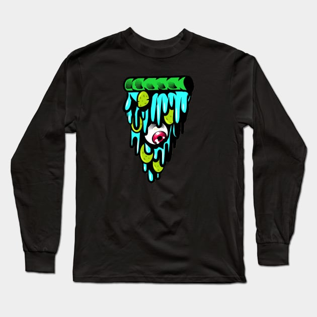 A Melting Pizza Graphic #2- unique and trending Long Sleeve T-Shirt by roykhensin